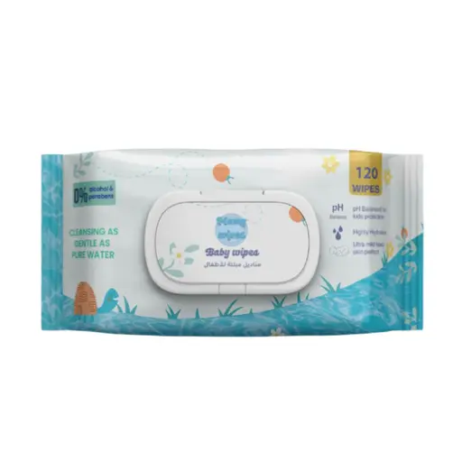 مناديل اطفال مبللة 120 حب 